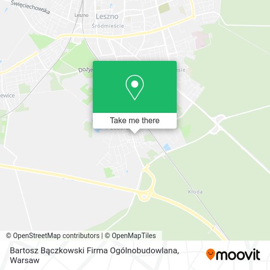 Bartosz Bączkowski Firma Ogólnobudowlana map