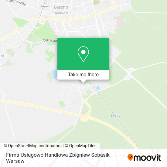 Карта Firma Usługowo Handlowa Zbigniew Sobasik