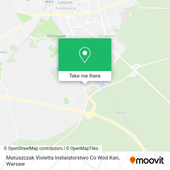 Карта Matuszczak Violetta Instalatorstwo Co Wod Kan