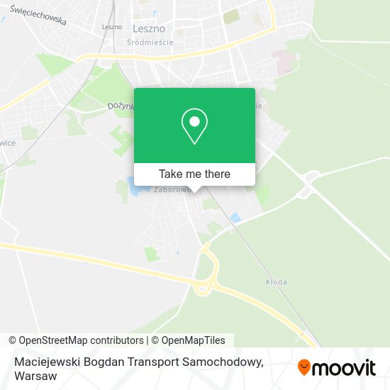 Карта Maciejewski Bogdan Transport Samochodowy