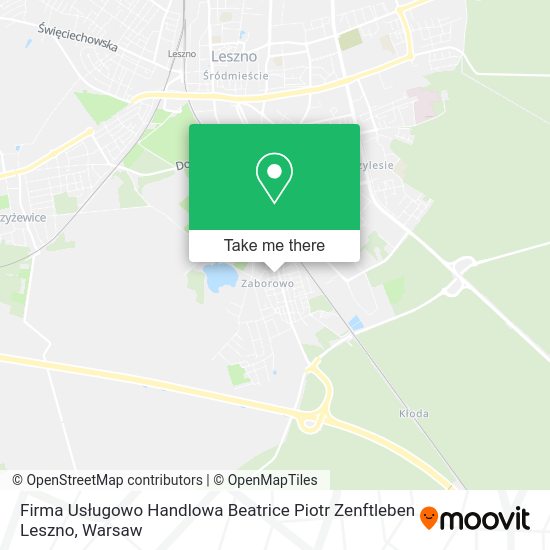 Firma Usługowo Handlowa Beatrice Piotr Zenftleben Leszno map