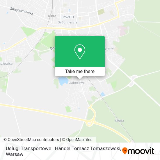 Карта Usługi Transportowe i Handel Tomasz Tomaszewski