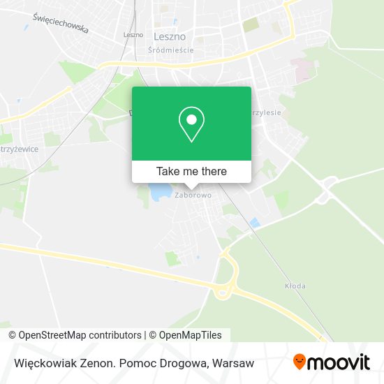 Więckowiak Zenon. Pomoc Drogowa map