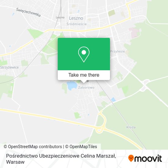 Pośrednictwo Ubezpieczeniowe Celina Marszał map