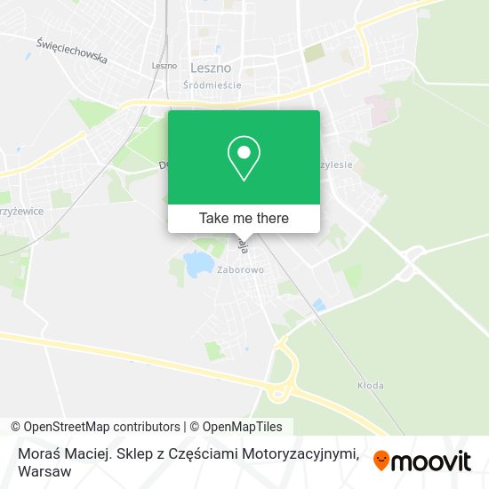 Moraś Maciej. Sklep z Częściami Motoryzacyjnymi map