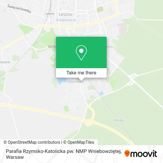 Карта Parafia Rzymsko-Katolicka pw. NMP Wniebowziętej