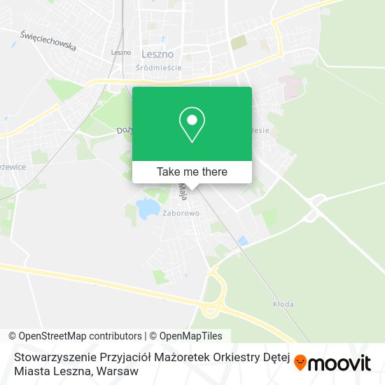 Stowarzyszenie Przyjaciół Mażoretek Orkiestry Dętej Miasta Leszna map