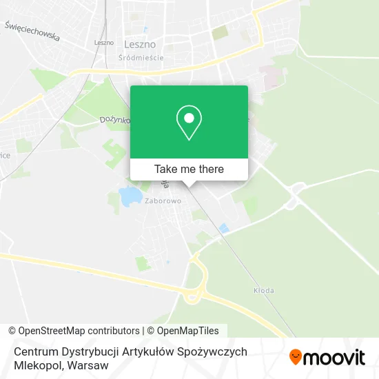 Карта Centrum Dystrybucji Artykułów Spożywczych Mlekopol