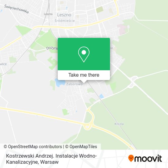 Kostrzewski Andrzej. Instalacje Wodno-Kanalizacyjne map