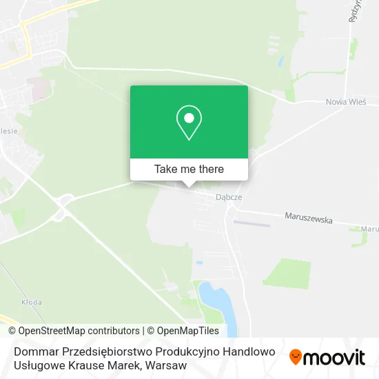 Dommar Przedsiębiorstwo Produkcyjno Handlowo Usługowe Krause Marek map