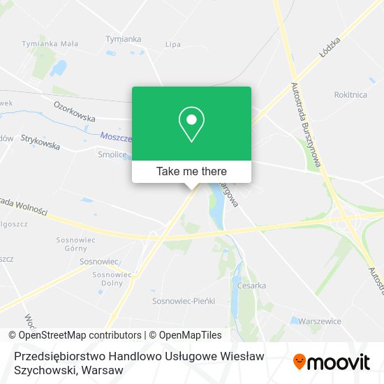 Przedsiębiorstwo Handlowo Usługowe Wiesław Szychowski map