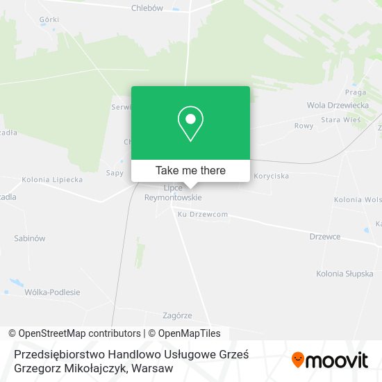 Przedsiębiorstwo Handlowo Usługowe Grześ Grzegorz Mikołajczyk map