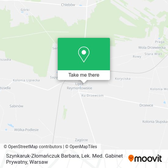 Szynkaruk-Złomańczuk Barbara, Lek. Med. Gabinet Prywatny map