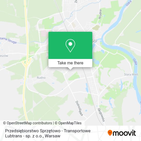 Карта Przedsiębiorstwo Sprzętowo - Transportowe Lubtrans - sp. z o.o.