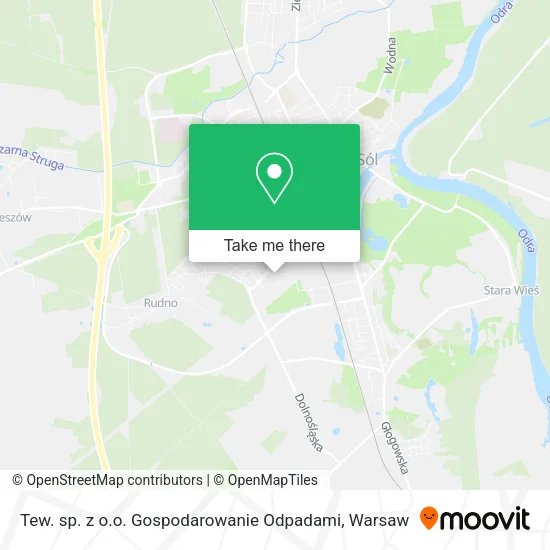 Карта Tew. sp. z o.o. Gospodarowanie Odpadami