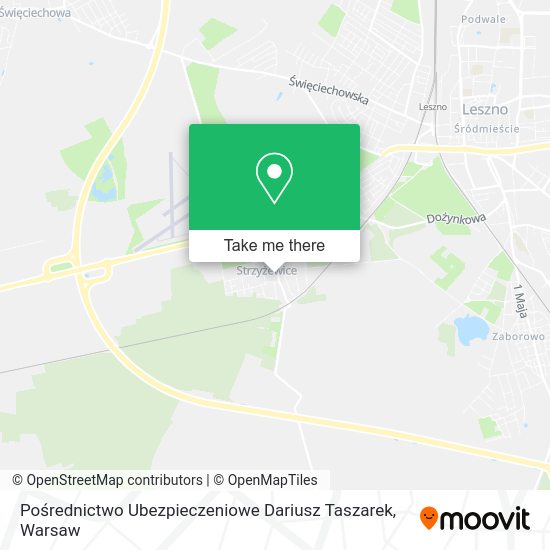 Pośrednictwo Ubezpieczeniowe Dariusz Taszarek map