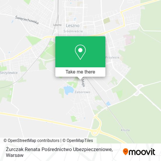 Żurczak Renata Pośrednictwo Ubezpieczeniowe map