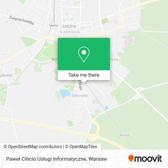 Paweł Cińcio Usługi Informatyczne map