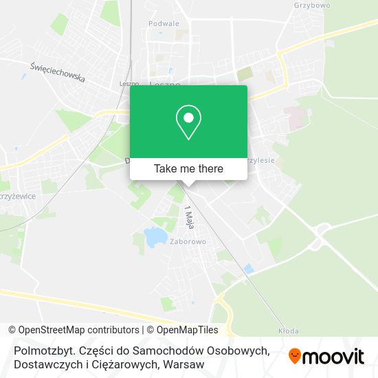 Polmotzbyt. Części do Samochodów Osobowych, Dostawczych i Ciężarowych map