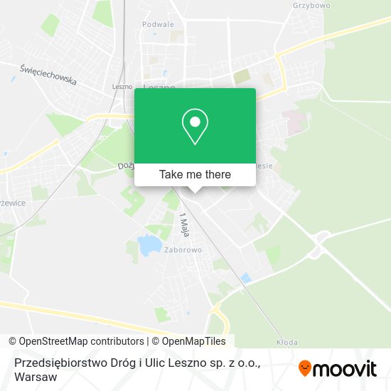 Przedsiębiorstwo Dróg i Ulic Leszno sp. z o.o. map