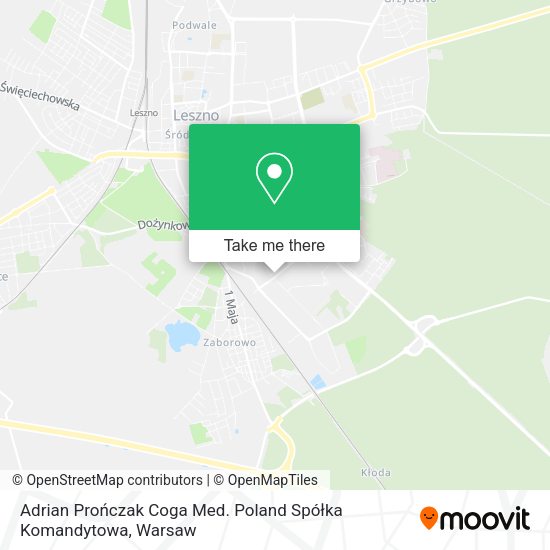 Adrian Prończak Coga Med. Poland Spółka Komandytowa map