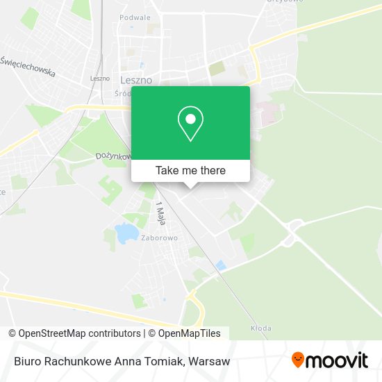 Biuro Rachunkowe Anna Tomiak map