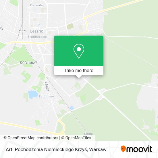 Art. Pochodzenia Niemieckiego Krzyś map