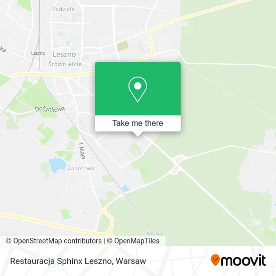 Карта Restauracja Sphinx Leszno