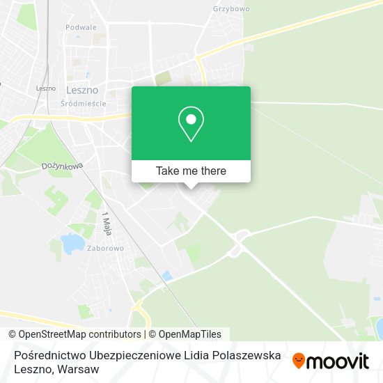 Pośrednictwo Ubezpieczeniowe Lidia Polaszewska Leszno map