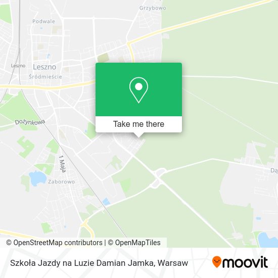 Szkoła Jazdy na Luzie Damian Jamka map