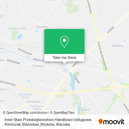 Inter-Stan Przedsiębiorstwo Handlowo-Usługowe. Klimczak Stanisław Stryków map