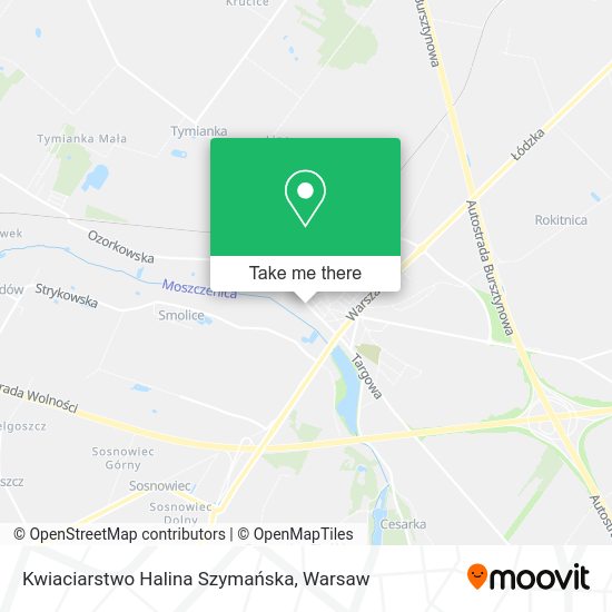 Kwiaciarstwo Halina Szymańska map