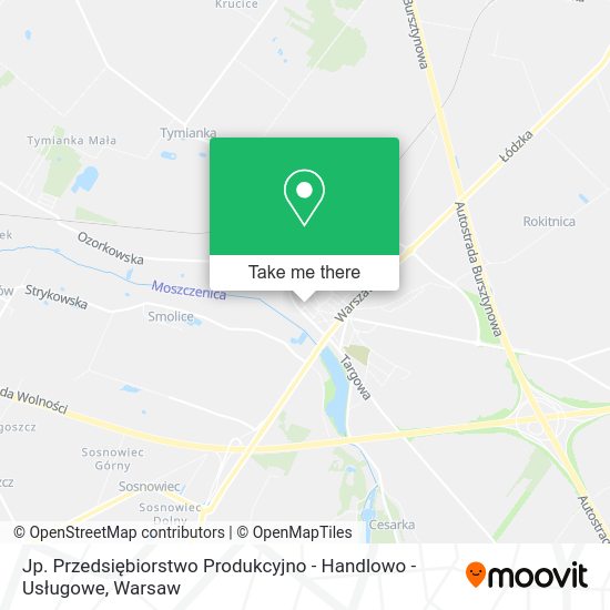 Jp. Przedsiębiorstwo Produkcyjno - Handlowo - Usługowe map