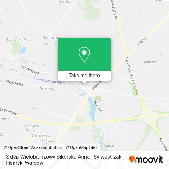 Sklep Wielobranzowy Sikorska Anna i Sylwestrzak Henryk map