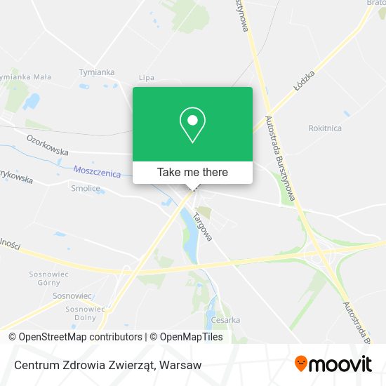 Centrum Zdrowia Zwierząt map