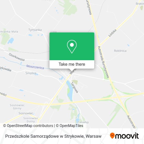 Przedszkole Samorządowe w Strykowie map