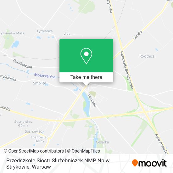 Przedszkole Sióstr Służebniczek NMP Np w Strykowie map