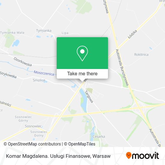 Komar Magdalena. Usługi Finansowe map