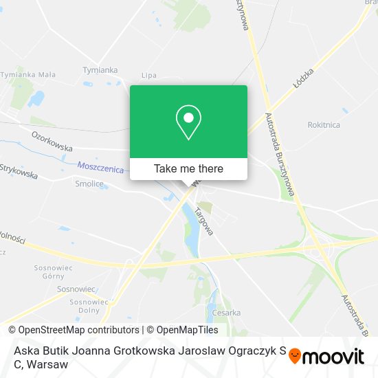 Aska Butik Joanna Grotkowska Jaroslaw Ograczyk S C map