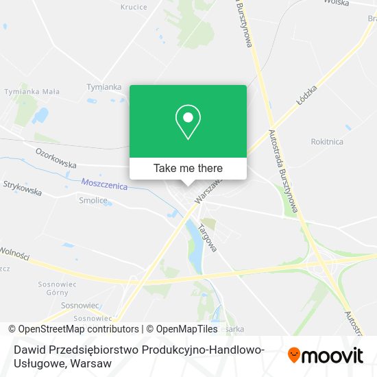 Dawid Przedsiębiorstwo Produkcyjno-Handlowo-Usługowe map