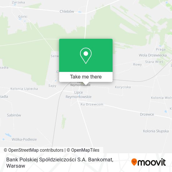 Bank Polskiej Spółdzielczości S.A. Bankomat map