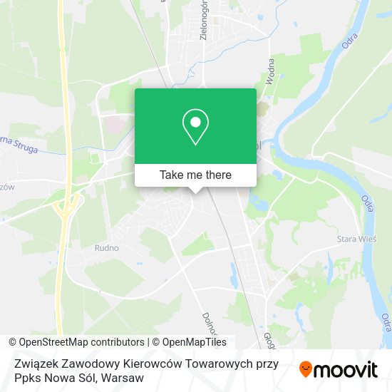 Карта Związek Zawodowy Kierowców Towarowych przy Ppks Nowa Sól