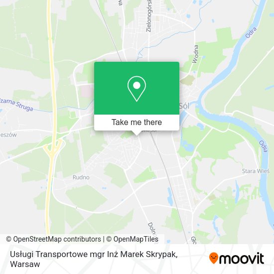 Usługi Transportowe mgr Inż Marek Skrypak map