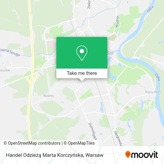 Handel Odzieżą Marta Korczyńska map