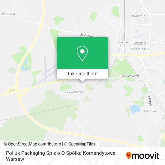 Pollux Packaging Sp z o O Spółka Komandytowa map