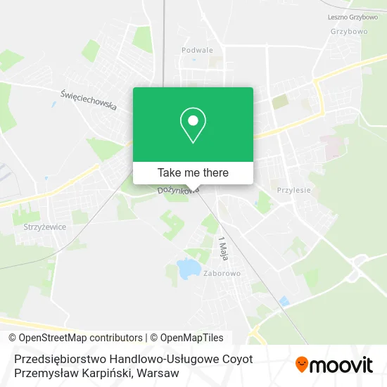 Карта Przedsiębiorstwo Handlowo-Usługowe Coyot Przemysław Karpiński