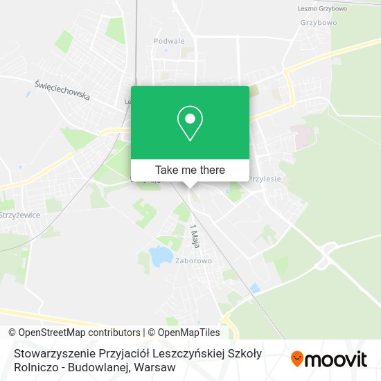 Stowarzyszenie Przyjaciół Leszczyńskiej Szkoły Rolniczo - Budowlanej map