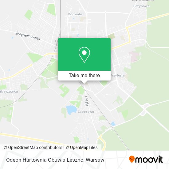 Odeon Hurtownia Obuwia Leszno map