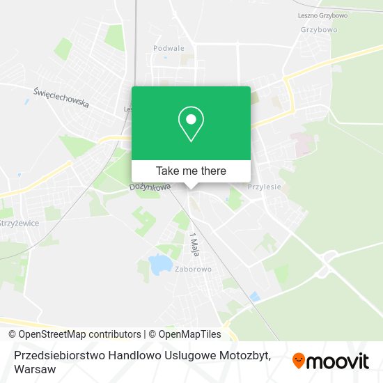 Карта Przedsiebiorstwo Handlowo Uslugowe Motozbyt