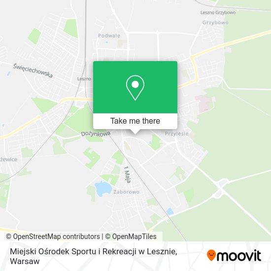 Miejski Ośrodek Sportu i Rekreacji w Lesznie map